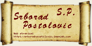 Srborad Postolović vizit kartica